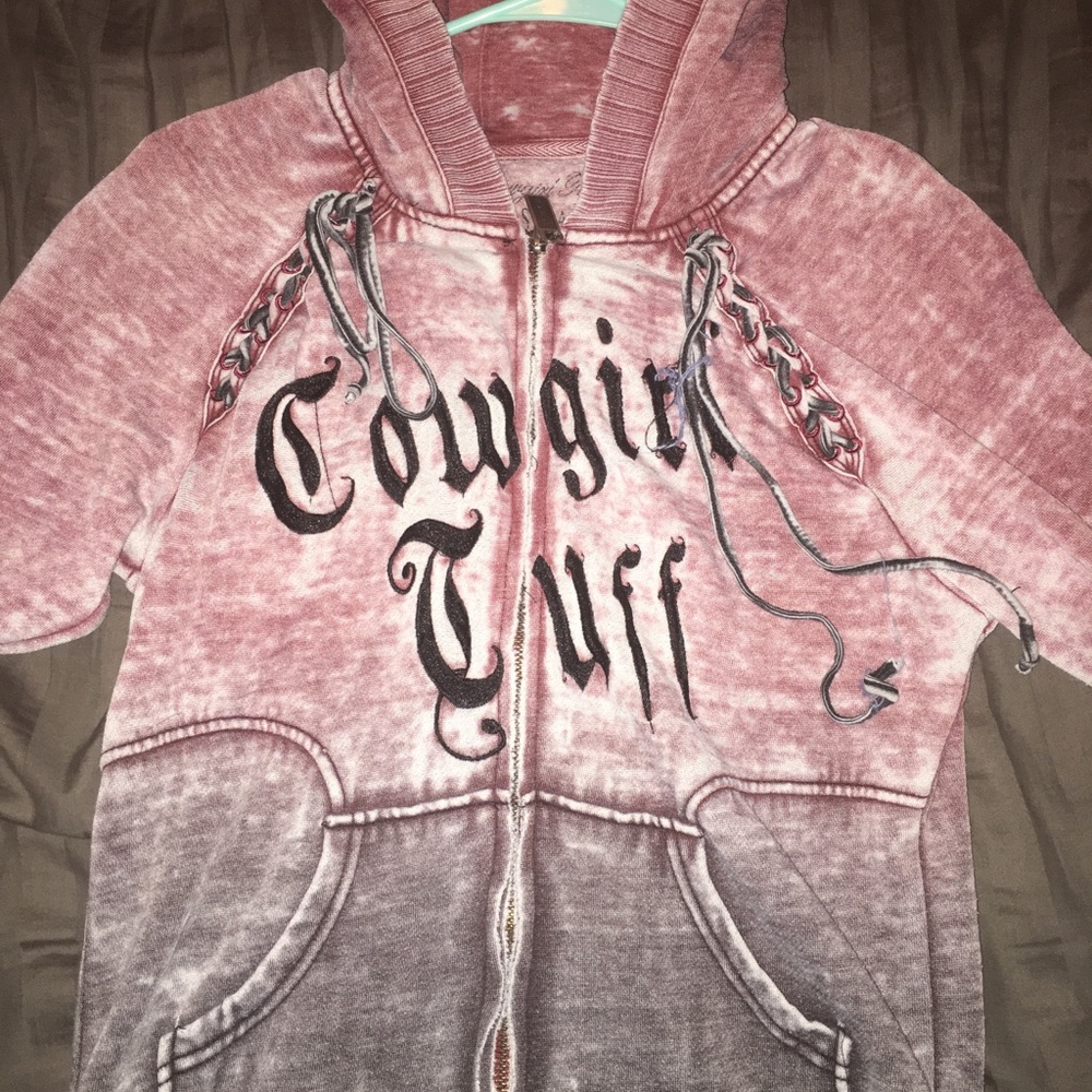 Cowgirl Tuff Zip Up Sweater